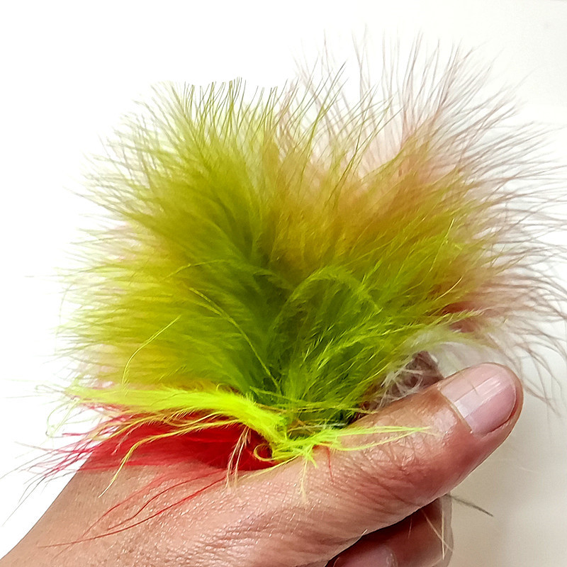 Fishing Lure Spoon - Selected 50pcs feathers turkey marabou fly