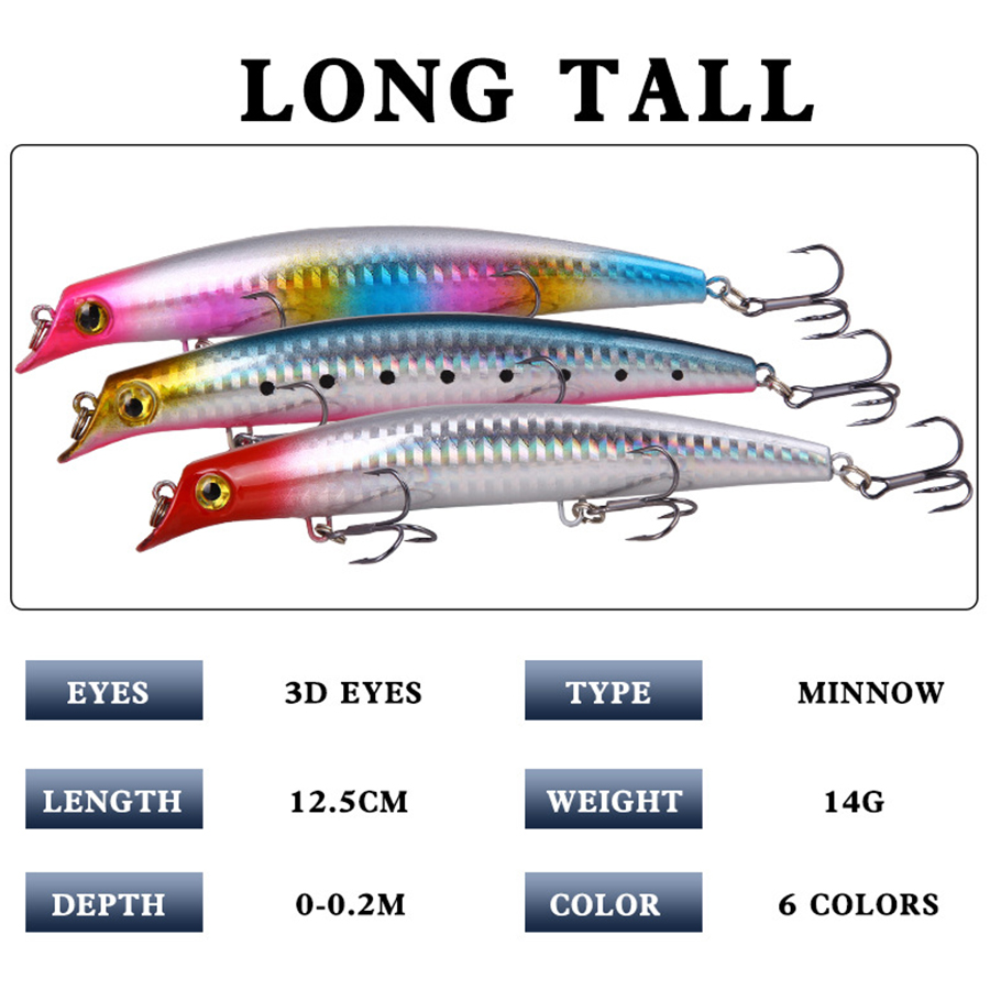 6pcs Crankbaits Fishing Lures  - огляд і ціна Fishing Lure Spinnerbait