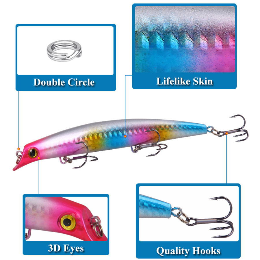 6pcs Crankbaits Fishing Lures  - огляд і ціна Fishing Lure Spinnerbait