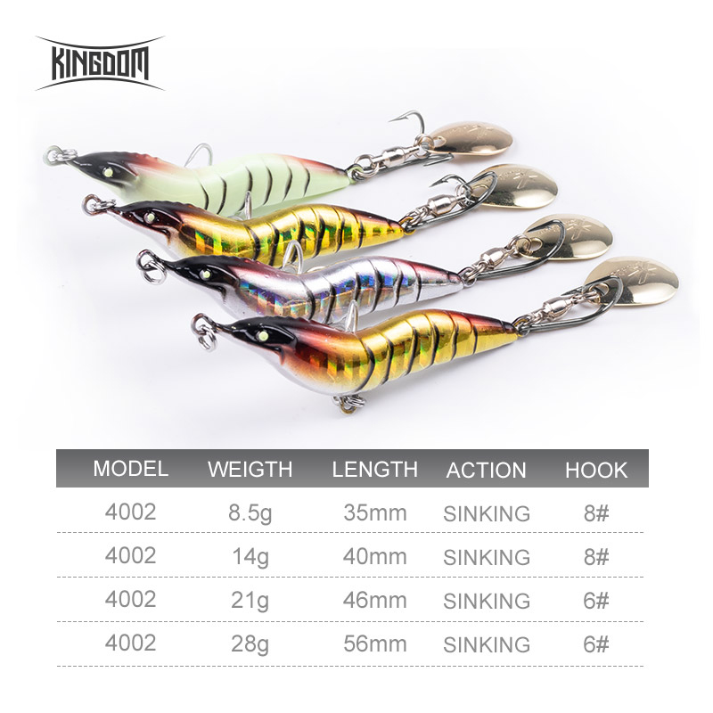 KINGDOM Shrimp Fishing Lure Me - огляд і ціна Fishing Lure Spinnerbait