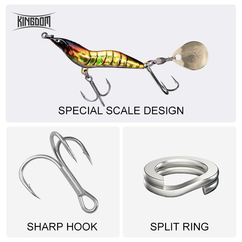 KINGDOM Shrimp Fishing Lure Me - огляд і ціна Fishing Lure Spinnerbait