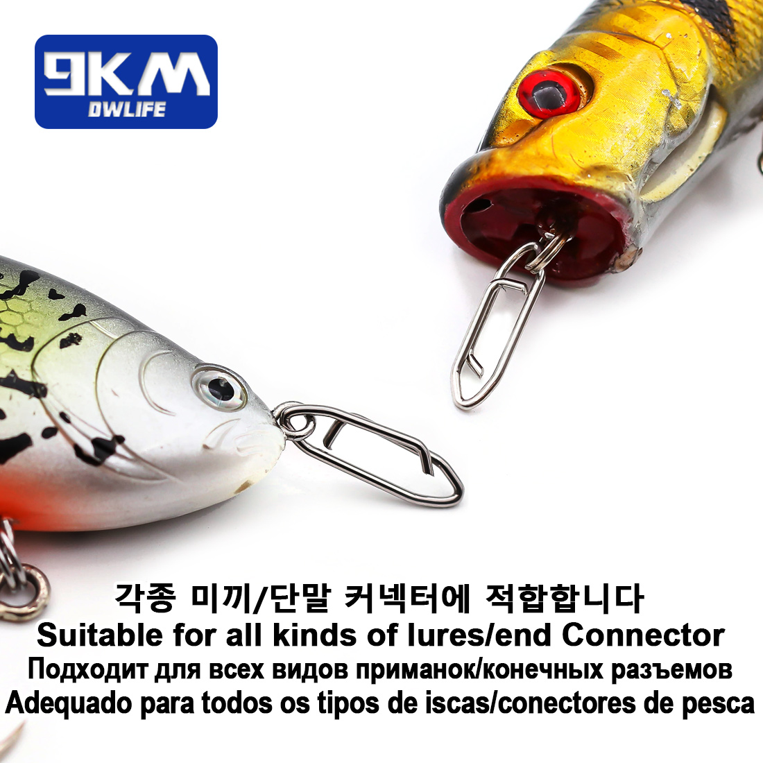 9KM Fishing Snap Kit 110pcs St - огляд і ціна Fishing Lure Kit