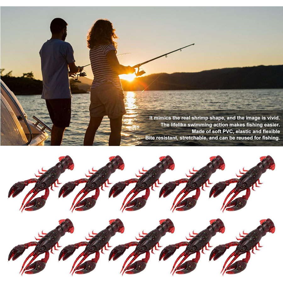 20pcs Crawfish Artificial Bait - огляд і ціна Fishing Lure Swimbait