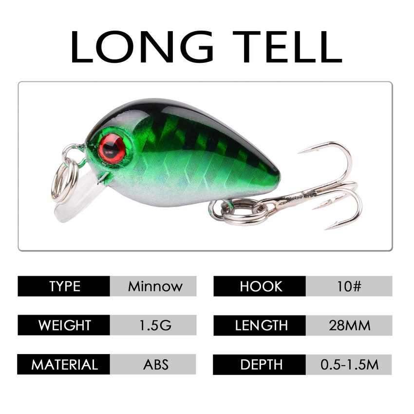 30mm 2g Crazy wobbler Mini Top - огляд і ціна Fishing Lure Topwater