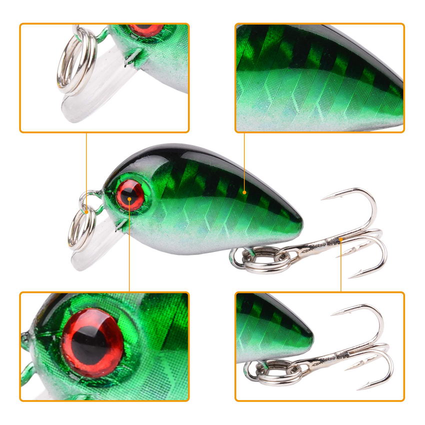 30mm 2g Crazy wobbler Mini Top - огляд і ціна Fishing Lure Topwater